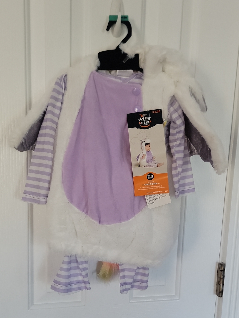 Hyde And eek Halloween Lavender White Unicorn Kids Costume 12 18 Months New Baby